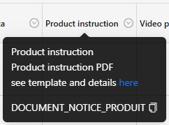 field description link